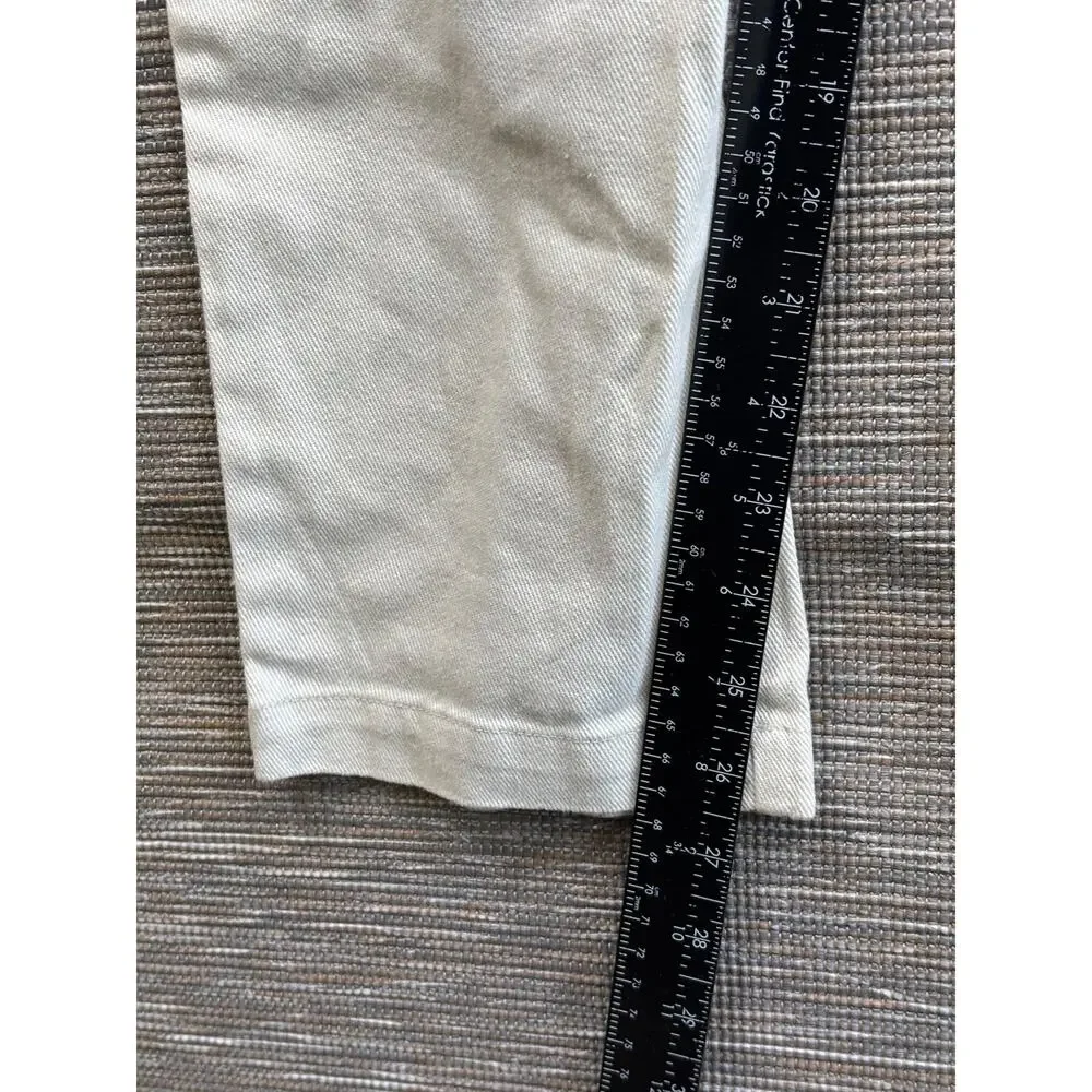 Sandy Liang Jumpsuit Womens Sz 4 White Denim One Piece Coveralls Utility Target